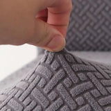 Capa Protetora Cadeira Jacquard - Cinza Claro