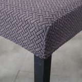 Capa Protetora Cadeira Jacquard - Cinza Escuro