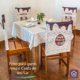 Veja os detalhes da Capa Encosto Cadeira Coelho Feliz da Charme