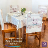 Veja os detalhes da Capa Encosto Cadeira Coelhinho da Charme