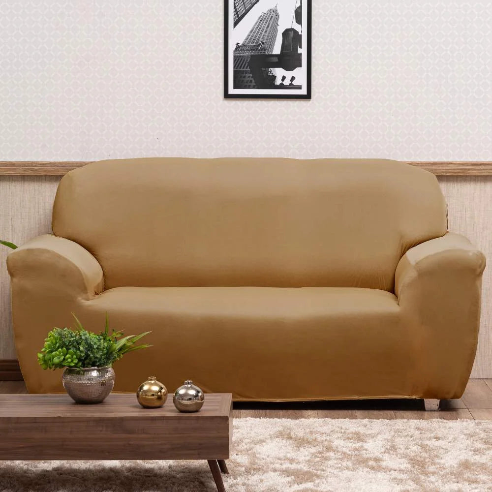 Foto de Capa de Sofá Elastex Caramelo muito bonita
