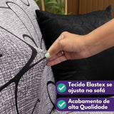 Detalhes de Capa de Sofá Elastex Florata da Charme do Detalhe