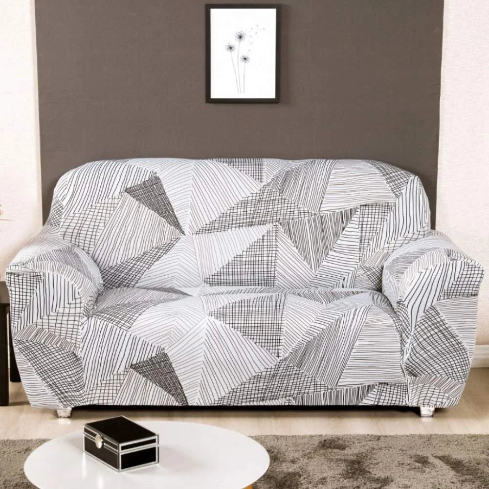 Foto de Capa de Sofá Elastex Geo Escandinavo muito bonita
