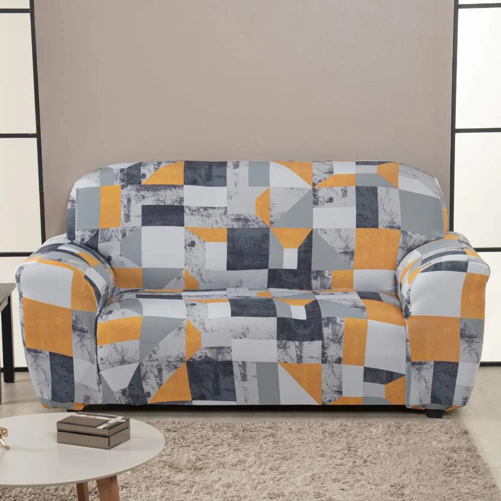 Foto de Capa de Sofá Elastex Mármore Cinza muito bonita