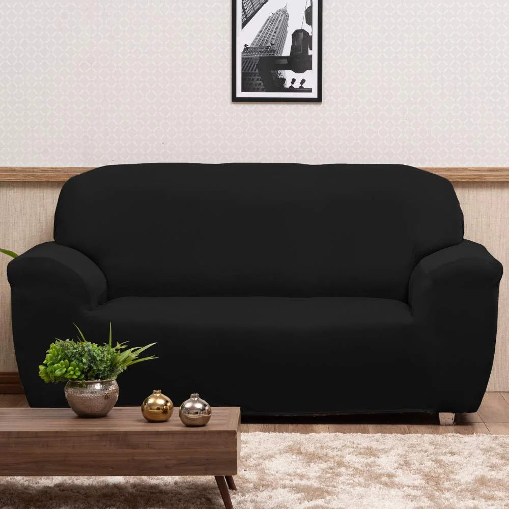 Foto de Capa de Sofá Elastex preta muito bonita