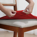 Veja detalhes lindos da Capa para Assento de Cadeira vermelha da Charme