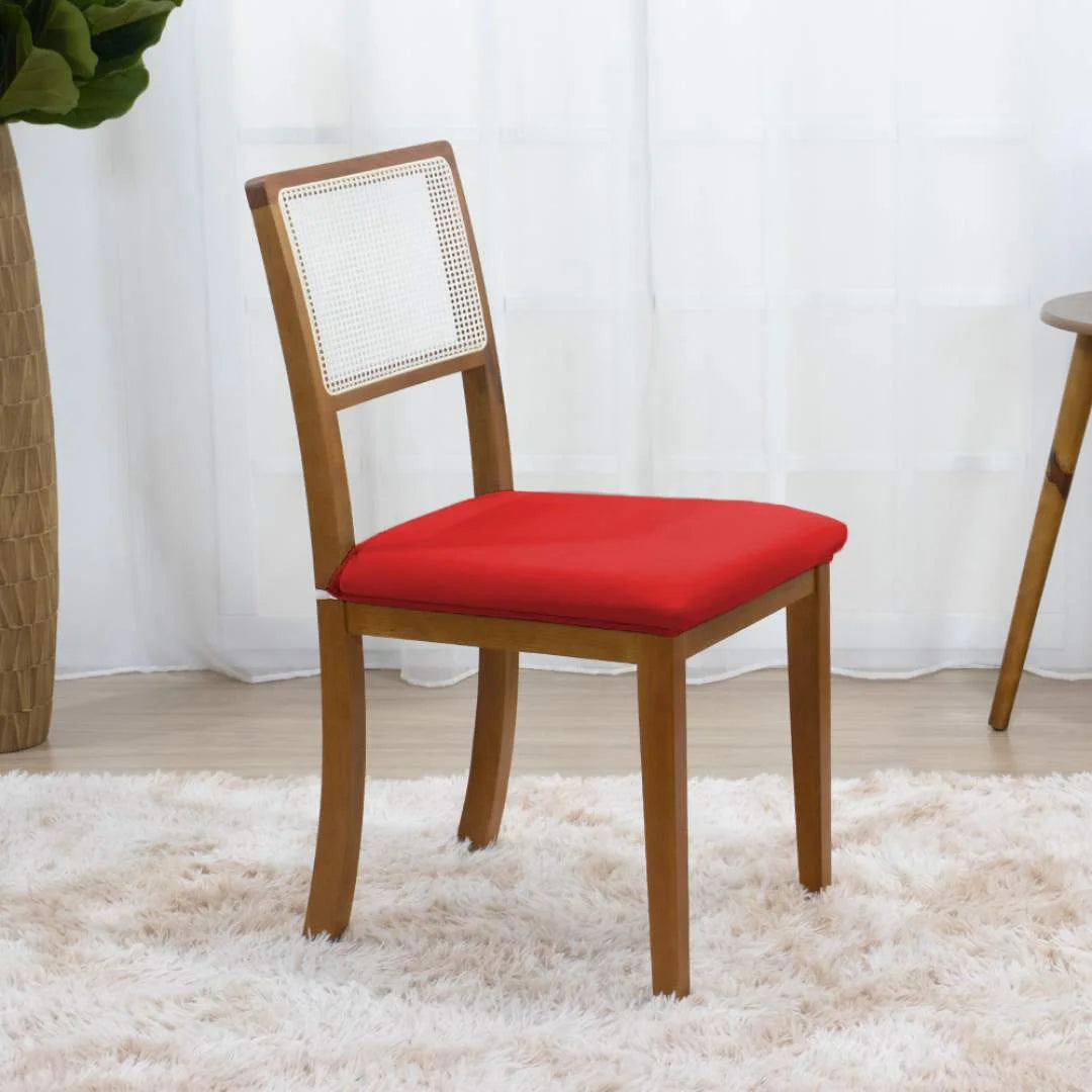 Conheça a Capa para Assento de Cadeira vermelha com entrega mais rápida do Brasil