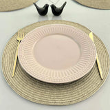 Detalhes de Jogo Americano Redondo Sousplat Impermeável Avelã da Charme do Detalhe