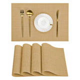 Conheça a Jogo Americano Retangular Dupla Face Impermeável Dourado com entrega mais rápida do Brasil