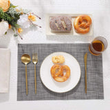 Veja detalhes lindos da Jogo Americano Retangular Dupla Face Impermeável Mescla Chumbo da Charme