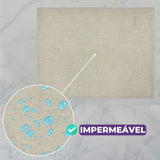 Detalhes do Jogo Americano Tecido Impermeável Bege da Charme do Detalhe