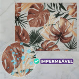 Detalhes do Jogo Americano Tecido Impermeável Folhagem da Charme do Detalhe