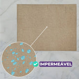 Detalhes do Jogo Americano Tecido Impermeável Linho da Charme do Detalhe