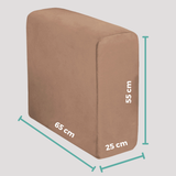 Capa para Braço de Sofá Suede Confort Kit 2 - Chocolate
