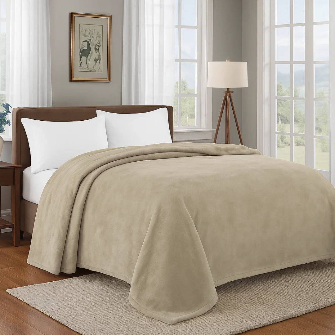 Veja detalhes lindos da Manta Soft Microfibra Caqui Vários Tamanhos da Charme