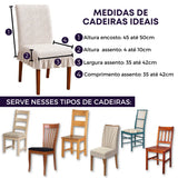 Capa de Cadeira Boutique Jacquard Babado Premium - Creme