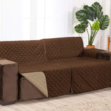 Foto de Protetor Sofá Retrátil Impermeável Dupla Face Tabaco-Caqui muito bonita