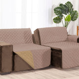 Protetor Sofá Retrátil Impermeável Dupla Face Caqui-Palha