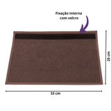 Confira as medidas do Arranhador Gato Protetor para Pé de Cadeira e Mesa - Chocolate antes de comprar