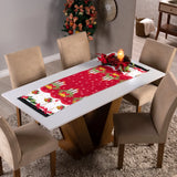 Foto do Caminho de Mesa Natalino Vermelha Natal da Chame do Detalhe muito bonita