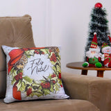 Detalhes da Capa Almofada Natal Guirlanda do Detalhe
