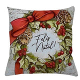 Conheça a Capa Almofada Natal Guirlanda da Chame do Detalhe