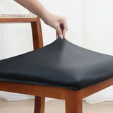 Foto vitrine capa para assento de cadeira impermeavel preta