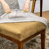 Conheça a Capa Cadeira Acolchoada Gato Mandala Cinza Claro da Chame do Detalhe