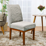 Foto da Capa Cadeira Acolchoada Gato Mandala Cinza Claro da Chame do Detalhe muito bonita