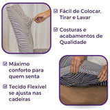 Capa para cadeira Boutique Capri - Cinza