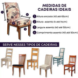 Foto vitrine capa para cadeira boho