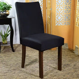 Foto vitrine capa para cadeira spandex preta