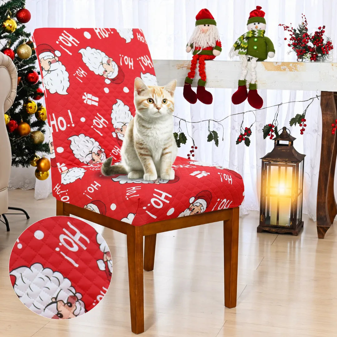 Foto da Capa Cadeira Natal Acolchoada Arranhão de Gato Noel da Chame do Detalhe muito bonita