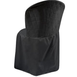 Foto de capa de cadeira para festa preta muito bonita