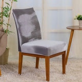 Capa Cadeira Jantar Veludo Confort Plus - Chumbo