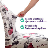 Foto vitrine capa para cadeira elastex alstromerias