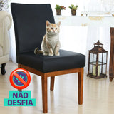 Foto vitrine capa para cadeira impermeável deluxe preta