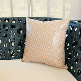 Capa De Almofada Impermeável - Chess Marrom