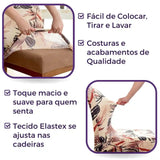 Foto vitrine capa para cadeira boho