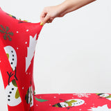 Detalhes da Capa de Cadeira de Natal Festa Natalina do Detalhe