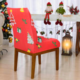 Veja os detalhes da Capa de Cadeira de Natal Pinheiros Natalinos da Charme