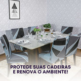 Foto vitrine capa para cadeira geo urbana