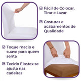 Foto vitrine capa para cadeira impermeavel deluxe branca
