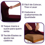 Foto vitrine capa para cadeira deluxe marsala