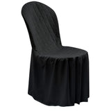 Veja detalhes lindos da capa de cadeira para festa preta da Charme do detalhe