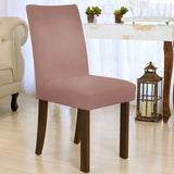 Foto vitrine capa para cadeira suede cobre