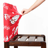 Foto da Capa de Encosto de Cadeira Papai Noel Vermelho muito bonita