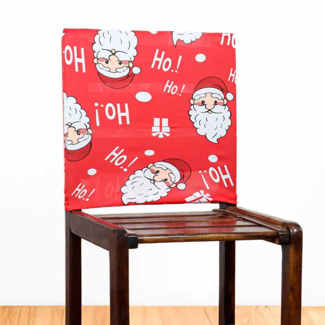 Conheça a Capa de Encosto de Cadeira Papai Noel Vermelho da Chame do Detalhe