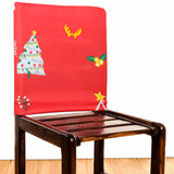 Foto da Capa de Encosto de Cadeira Pinheiros Natalinos muito bonita