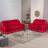 Veja capa para sofá Dalila vermelho que protege e decora o sofá